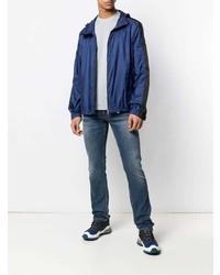 Мужская темно-синяя ветровка от Prada