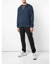 Мужская темно-синяя ветровка от Stone Island