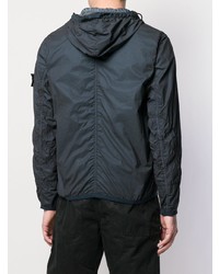 Мужская темно-синяя ветровка от Stone Island