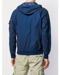 Мужская темно-синяя ветровка от Stone Island