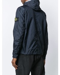 Мужская темно-синяя ветровка от Stone Island