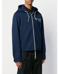 Мужская темно-синяя ветровка от Prada