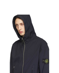 Мужская темно-синяя ветровка от Stone Island