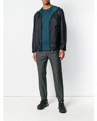 Мужская темно-синяя ветровка от Prada