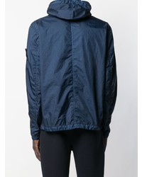 Мужская темно-синяя ветровка от Stone Island