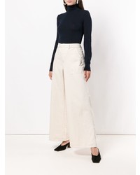 Женская темно-синяя водолазка от Jacquemus