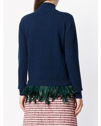 Женская темно-синяя водолазка от Maison Père