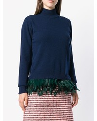 Женская темно-синяя водолазка от Maison Père