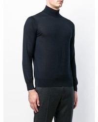 Мужская темно-синяя водолазка от Cruciani