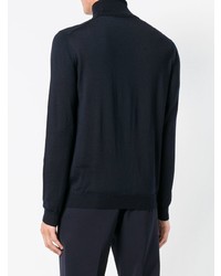 Мужская темно-синяя водолазка от Zanone