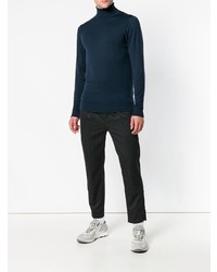 Мужская темно-синяя водолазка от Sunspel