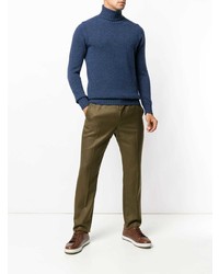 Мужская темно-синяя водолазка от Dell'oglio