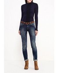 Женская темно-синяя водолазка от Troll