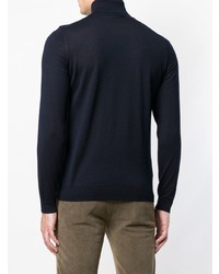 Мужская темно-синяя водолазка от BOSS HUGO BOSS