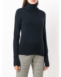 Женская темно-синяя водолазка от Roberto Collina