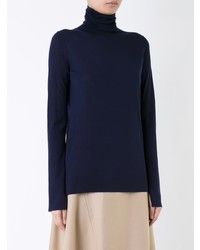 Женская темно-синяя водолазка от Studio Nicholson