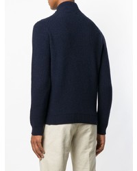 Мужская темно-синяя водолазка от Zanone