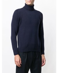 Мужская темно-синяя вязаная водолазка от Drumohr