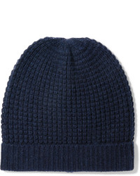 Женская темно-синяя вязаная шапка от Madeleine Thompson