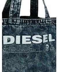 Мужская темно-синяя джинсовая большая сумка от Diesel