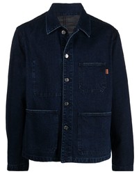 Мужская темно-синяя джинсовая куртка-рубашка от Missoni
