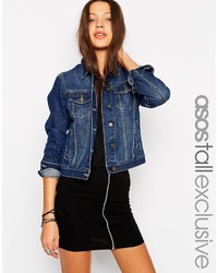 Женская темно-синяя джинсовая куртка от Asos