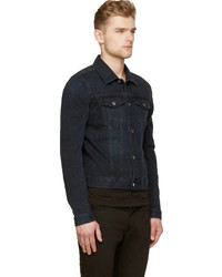 Мужская темно-синяя джинсовая куртка от BLK DNM