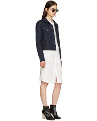 Женская темно-синяя джинсовая куртка от Acne Studios