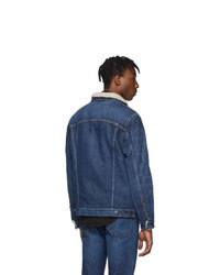 Мужская темно-синяя джинсовая куртка от Levis Made and Crafted