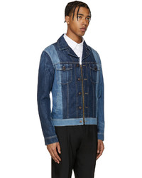 Мужская темно-синяя джинсовая куртка от Lanvin