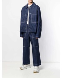 Мужская темно-синяя джинсовая куртка от Acne Studios