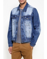 Мужская темно-синяя джинсовая куртка от Bruebeck