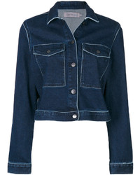 Женская темно-синяя джинсовая куртка от CK Calvin Klein