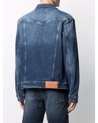Мужская темно-синяя джинсовая куртка от Calvin Klein Jeans