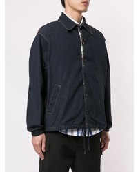 Мужская темно-синяя джинсовая куртка от Facetasm