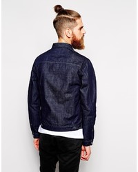 Мужская темно-синяя джинсовая куртка от Farah