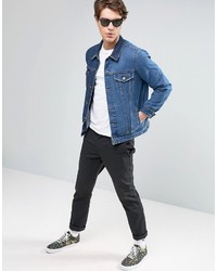 Мужская темно-синяя джинсовая куртка от Asos