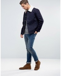 Мужская темно-синяя джинсовая куртка от Esprit