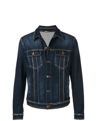 Мужская темно-синяя джинсовая куртка от Dolce & Gabbana