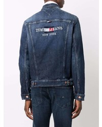 Мужская темно-синяя джинсовая куртка от Tommy Jeans