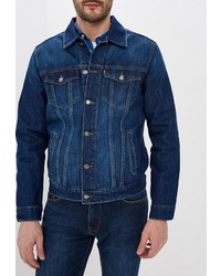 Мужская темно-синяя джинсовая куртка от F5