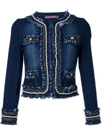Женская темно-синяя джинсовая куртка от GUILD PRIME