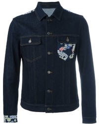 Мужская темно-синяя джинсовая куртка от Jil Sander