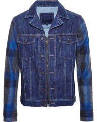 Мужская темно-синяя джинсовая куртка от Lanvin