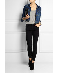 Женская темно-синяя джинсовая куртка от Frame Denim