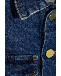 Женская темно-синяя джинсовая куртка от Frame Denim