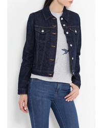 Женская темно-синяя джинсовая куртка от Levi's