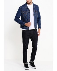 Мужская темно-синяя джинсовая куртка от Levi's