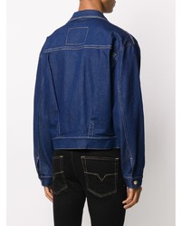 Мужская темно-синяя джинсовая куртка от VERSACE JEANS COUTURE