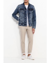 Мужская темно-синяя джинсовая куртка от Mustang